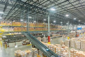 ecommerce facility with conveyor