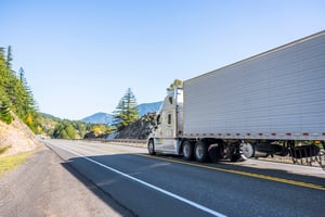 semi on freeway