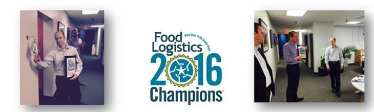 ODW Logistics' Chad Laucher awarded 2016 Food Logistics Champions: Rock Stars of the Supply Chain
