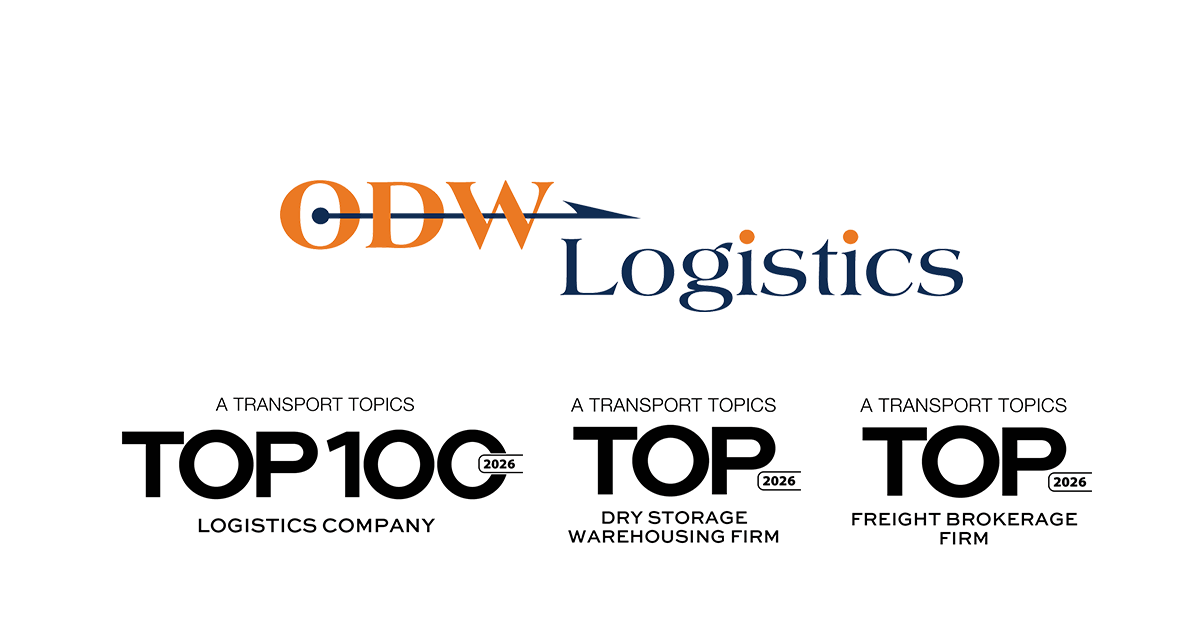 ODW Logistics Recognized in 3 Transport Topics Rankings for 2026