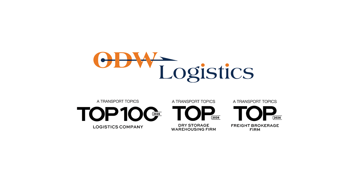 ODW Logistics Recognized in 3 Transport Topics Rankings for 2026